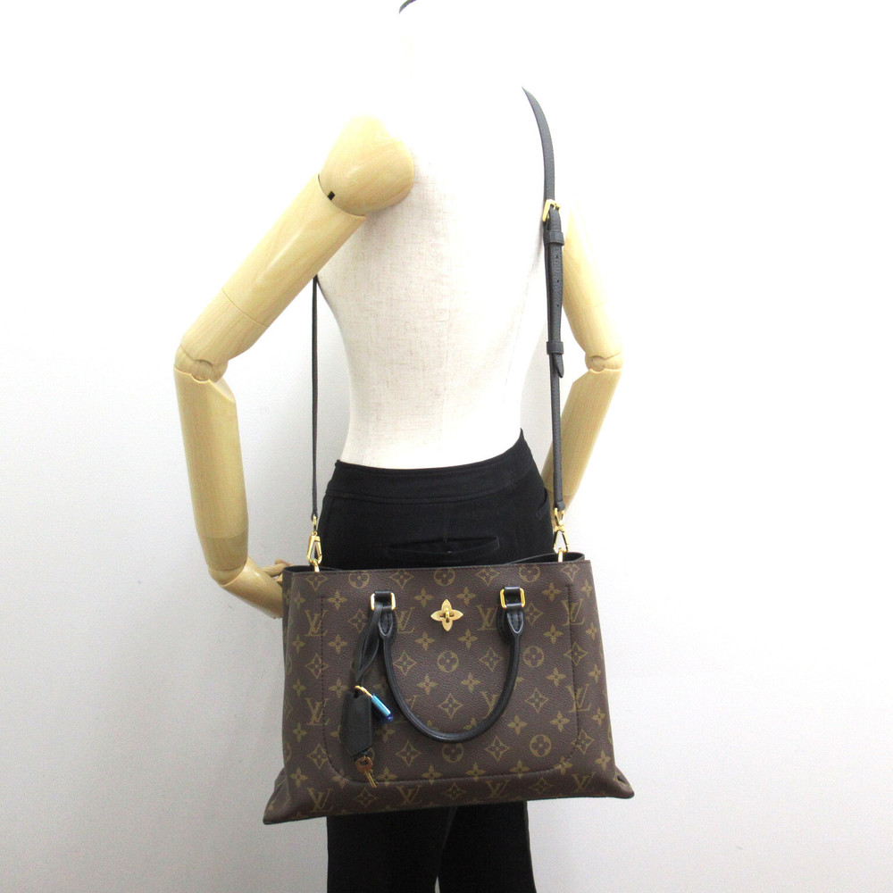 Louis Vuitton Flower Tote Shoulder Bag Brown - Picture 5 of 10